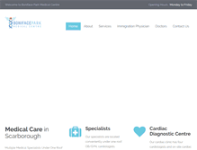 Tablet Screenshot of bonifaceparkmedicalcentre.com